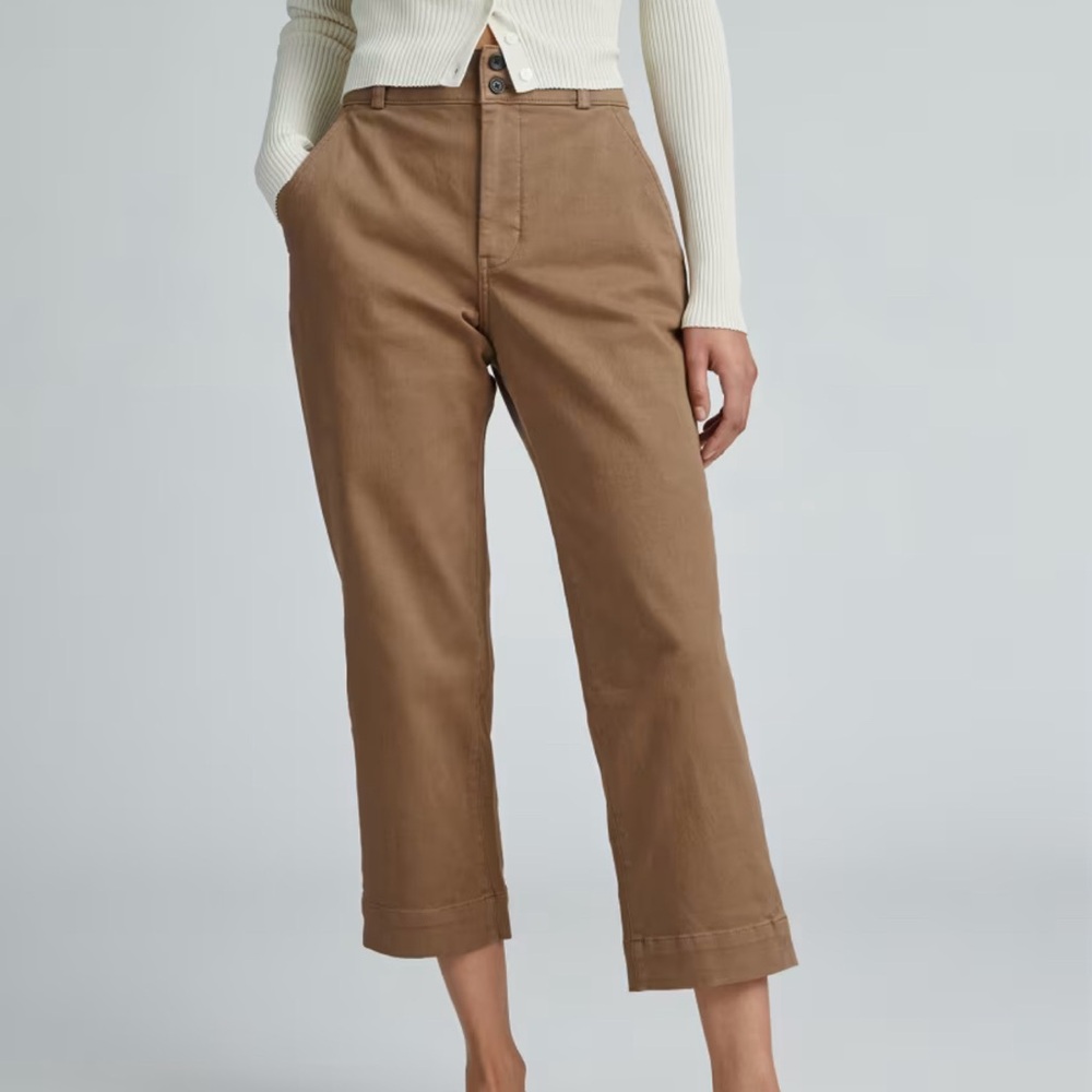 Everlane The Organic Straight-Leg Pant Pumice Stone Size 0
